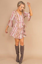 Load image into Gallery viewer, Places To Go Burgundy Red Snake Print Dress
