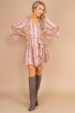 Load image into Gallery viewer, Places To Go Burgundy Red Snake Print Dress
