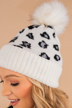 Load image into Gallery viewer, Winter Wonders White Leopard Beanie
