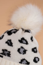 Load image into Gallery viewer, Winter Wonders White Leopard Beanie
