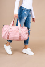 Load image into Gallery viewer, Let's Get Going Blush Pink Duffle Bag
