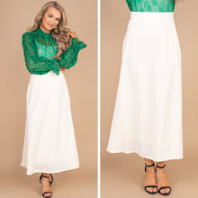 Load image into Gallery viewer, All According To Plan Cream White Midi Skirt
