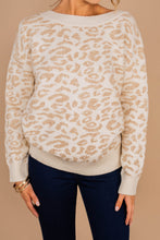 Load image into Gallery viewer, Look at You Cream White Leopard Sweater
