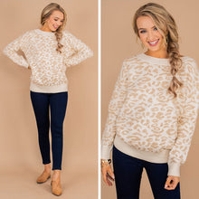 Load image into Gallery viewer, Look at You Cream White Leopard Sweater
