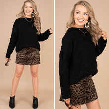 Load image into Gallery viewer, You Need Me Black Wide Neck Sweater
