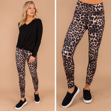 Load image into Gallery viewer, Wild Adventures Brown Leopard Leggings
