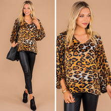 Load image into Gallery viewer, Nothing Holding You Back Brown Leopard Top
