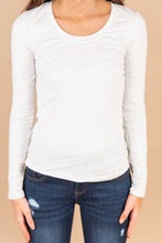 Load image into Gallery viewer, Honesty Is Key Oatmeal White Top
