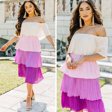 Load image into Gallery viewer, Best Of Me Lavender Purple Off The Shoulder Midi Dress
