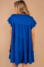 Load image into Gallery viewer, Living For Love Royal Blue Tiered Dress
