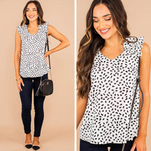 Load image into Gallery viewer, Feel The Fun Ivory White Leopard Tank
