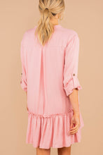 Load image into Gallery viewer, Get Where You're Going Blush Pink Ruffled Hem Dress
