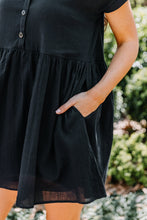Load image into Gallery viewer, Here Comes The Fun Black Babydoll Dress
