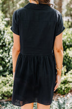Load image into Gallery viewer, Here Comes The Fun Black Babydoll Dress
