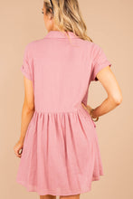 Load image into Gallery viewer, Here Comes The Fun Dusty Rose Pink Babydoll Dress
