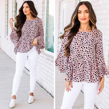 Load image into Gallery viewer, At All Hours Light Mauve Pink Leopard Top
