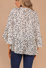 Load image into Gallery viewer, At All Hours Cream White Leopard Top
