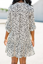 Load image into Gallery viewer, Hold On Tight Cream White Spotted Leopard Dress
