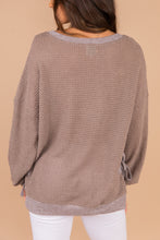 Load image into Gallery viewer, Feeling Inspired Mocha Brown Waffle Top

