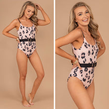 Load image into Gallery viewer, On The Wild Side Mauve Pink Leopard One Piece Swimsuit
