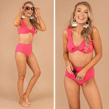 Load image into Gallery viewer, Southern Summers Red Gingham Bikini Top
