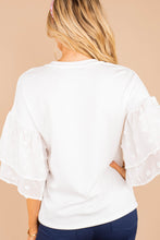 Load image into Gallery viewer, Business Woman Special White Swiss Dot Top
