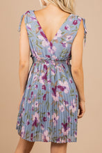 Load image into Gallery viewer, Elegant Affair Dusty Blue Floral Dress
