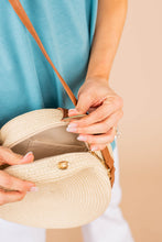 Load image into Gallery viewer, Can't Give You Up Ivory White Straw Purse
