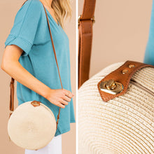 Load image into Gallery viewer, Can't Give You Up Ivory White Straw Purse
