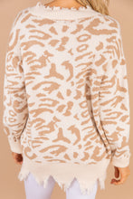 Load image into Gallery viewer, Always On The Move Natural White Leopard Sweater
