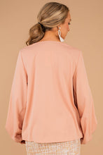 Load image into Gallery viewer, Feeling So Fab Blush Pink Bubble Sleeve Top
