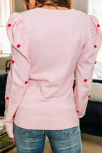 Load image into Gallery viewer, Love Lingers Pink Pompom Sweater
