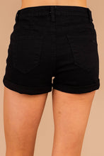 Load image into Gallery viewer, I've Got A Plan Black Denim Shorts
