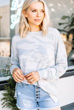 Load image into Gallery viewer, Feeling At Ease Oatmeal Brown Camo Top
