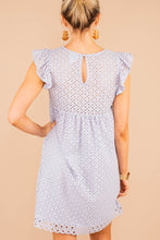 Load image into Gallery viewer, Couldn't Be Sweeter Light Blue Eyelet Dress
