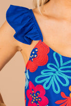 Load image into Gallery viewer, The Best of You Royal Blue Embroidered Tank
