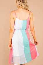 Load image into Gallery viewer, Spring Appreciation Light Blue Striped Dress
