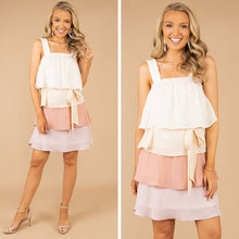 Load image into Gallery viewer, Feeling Your Best Peach Pink Tiered Dress
