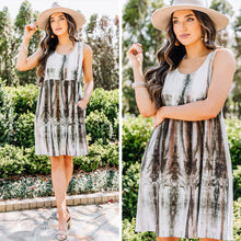 Load image into Gallery viewer, On Your Way Mocha Brown Tie Dye Dress
