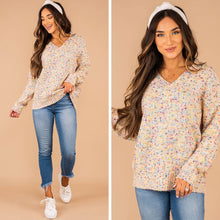 Load image into Gallery viewer, Bright Future Ivory White Confetti Sweater
