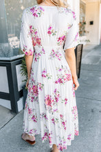 Load image into Gallery viewer, More Than Fun Ivory White Floral Maxi Dress
