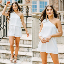Load image into Gallery viewer, It's Your Day Off White Romper

