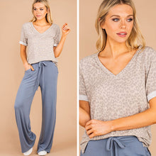 Load image into Gallery viewer, Anything Goes Taupe Brown Leopard Top
