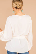 Load image into Gallery viewer, All That You Do Almond White Tied Waist Top
