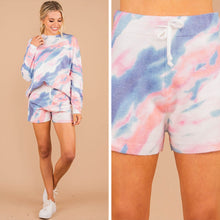 Load image into Gallery viewer, Looking For The Fun Cotton Candy Pink Tie Dye Shorts

