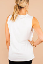 Load image into Gallery viewer, Eye Of The Tiger Ivory White Distressed Graphic Tank
