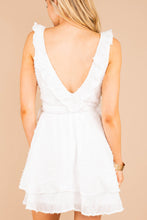 Load image into Gallery viewer, Need You More White Ruffled Dress

