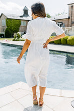 Load image into Gallery viewer, Beautiful Mornings White Crochet Midi Dress
