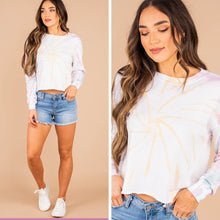 Load image into Gallery viewer, Have Your Way Ivory White Tie Dye Sweatshirt
