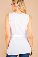 Load image into Gallery viewer, Found Your Fab White Tied Waist Tank
